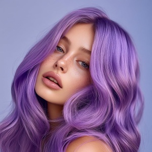Masca colorata pentru par blond GK HAIR, Bombshell, Lavander