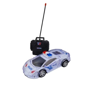 Masina de Politie cu Telecomanda - Model 1:18, Lumini si Directie 4-Way, pentru Copii 3+ Ani