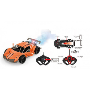 Masina RC Speed Phantom pentru Drift cu Vaporizare de Fum - Vehicul de Mare Viteza cu incarcare USB