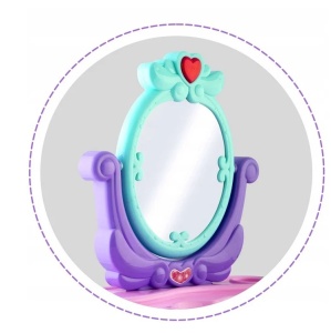 Masuta de Toaleta cu Lumini si Sunete, Set de Frumusete pentru Fetite, Pretty Beauty