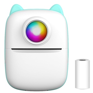 Mini Photo Printer - Imprimanta Termica Bluetooth Portabila cu Baterie 1000mAh, 203 DPI, Printare Instantanee pentru Poze, Stickere si Chitante