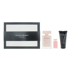 Narciso Rodriguez Set For Her Apa de Parfum 50 ml + Lotiune de corp 50 ml + Apa de Parfum 7.5 ml, Femei