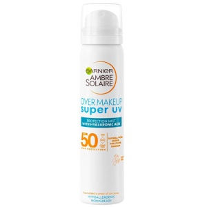 Pachet Garnier Ambre Solaire – Spray fata SPF 50 75 ml + Lapte protectie solara SPF 50 200 ml + Spray aftersun 200 ml.