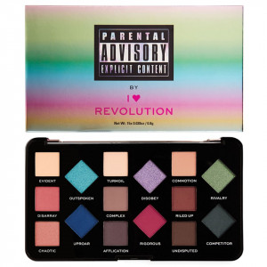 Paleta de culori Makeup Revolution London I Love Revolution - Parental Advisory Explicit Content, 15 nuante 1