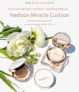 Pudra compacta BB Cream Dr Hedison Miracle Cushion, SPF 50, 2 x 15 g - Img 2