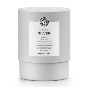 Pudră Oxidanta pentru Neutralizarea Tonurilor Galbene, Maria Nila Bleach Collection Silver
