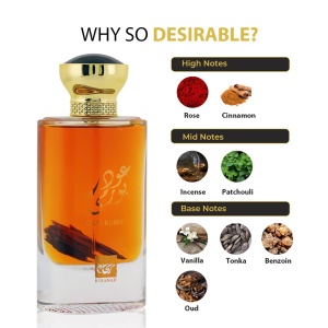 Parfum arabesc Rihanah Oud Burmi, Apa de Parfum, Unisex, 100ml