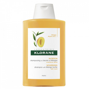 Șampon hrănitor cu unt de mango pentru păr uscat, Klorane, 400 ml
