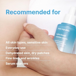 Ser facial hidratant si revitalizant cu 11 tipuri de acid hialuronic Face Republic, Hydro Boost Solution, 45 ml