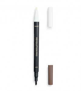 Makeup Revolution - 24h Day AND Night, Femei, Creion pentru sprancene, Ash Brown, 1.6 ml