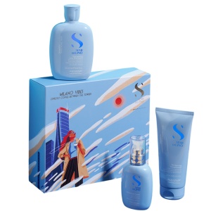 Set Alfaparf Density Thickening pentru par subtire si matur, Sampon, 250ml + Balsam, 200ml + Crema leave-in, 125ml