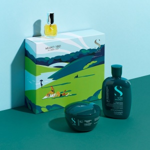 Set Alfaparf Reparative pentru par deteriorat, Sampon, 250ml + Masca 200ml + Cristalli Liquidi, 15ml
