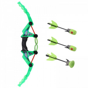 Set Arc Storm Bow de jucarie, cu 3 sageti, verde