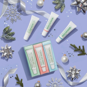 Set balsam de buze Mario Badescu Lip Balm Trio, Original, Trandafir, Menta - Img 2