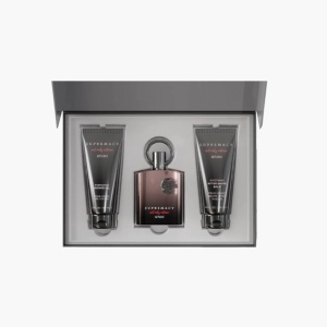 Set cadou Afnan Supremacy Not Only Intense, Apa de Parfum, Barbati, 100 ml + Gel de dus, 150 ml + Lotiune After Shave, 150 ml