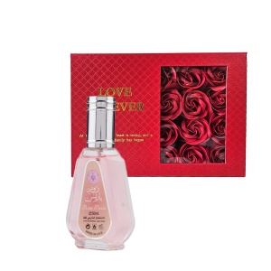 Set cadou Darlune  Apa De Parfum Ard al Zaafaran Rose Paris 50 ml si Cutie cu trandafiri