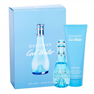 Set Cadou Davidoff Cool Water, Femei 30 ml Apa de Toaleta + 75 ml lotiune de corp