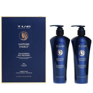Set cadou de par T-Lab Professional, Sapphire Duo, Sampon, 300ml + Tratament, 300 ml