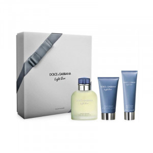 Set cadou Light Blue pour Homme, Apa de Toaleta  125 ml + 75 ml After Shave + 50 ml Gel de dus