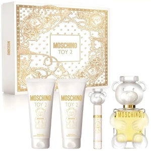 Set Cadou Moschino Toy 2, Apa de Parfum, 100 ml + Lotiune de Corp, 100 ml + Gel de Dus, 100 ml + mini Apa de Parfum 10 ml