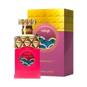 Set cadou Paris Corner Minya Caramel Dulce, Apa de Parfum, Femei, 100 ml + esarfa satinata