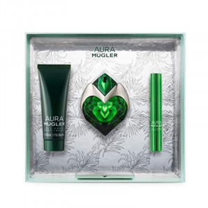 Set cadou Thierry Mugler Aura Apa de parfum + Lotiune de corp + Stick - Img 2