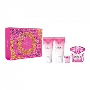 Set Cadou Versace Bright Crystal Absolu ce contine: 90 ml Apa de Parfum + 5 ml + 100 ml Gel de Dus + 100 ml Lotiune de corp