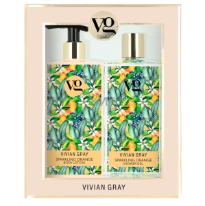 Set cadou Vivian Gray Sparkling Orange Lotiune de corp hidratanta, 350 ml + Gel de dus, 350 ml