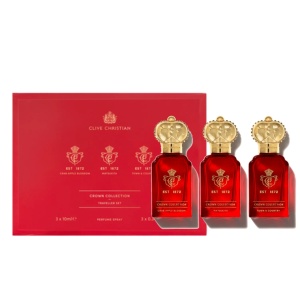Set Clive Christian Parfum Unisex Crown Collection, Town and Country, Crab Apple Blossom, Matsukita, 3x10ml