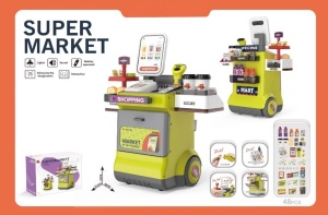 Set de joaca Supermarket cu efecte sonore si luminoase galben