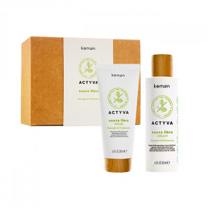 Set de restructurare Kemon Actyva Nuova Fibra, Masca 200 ml + Crema 100ml