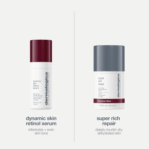 Set Dermalogica Retinol Renewal - Serum Dynamic Skin Retinol, 30 ml + Crema pentru fata super rich repair Dynamic Skin Age-Defying.50 ml