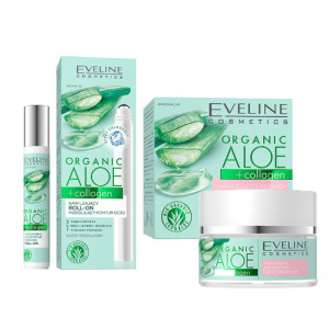 Set Eveline Cosmetics Crema de zi, Gel hidratant pentru conturul ochilor - Img 2