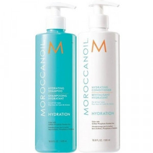 Set Moroccanoil Hydration pentru hidratare Sampon 500ml + Balsam 500ml