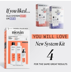 Set pentru par fin dramatic subtiat Nioxin System 4, Sampon, 150 ml + Balsam, 150 ml + Tratament, 40 ml - Img 2