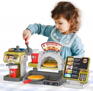 Set Pizza Shop - Jucarie Interactiva cu Cuptor si Accesorii pentru Copii 3+ Ani