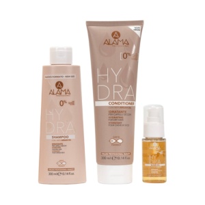Set produse par, ALAMA Hydrating Gift Set: Sampon 300ml + Balsam 300ml + Elixir oil 35ml