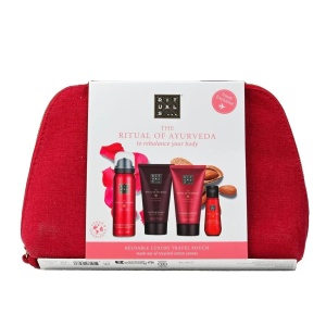 Set Rituals The Ritual of Ayurveda, Sampon 70 ml, Gel de dus 50 ml, Balsam 70 ml, Ulei uscat pentru par si corp 30 ml