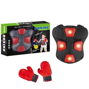 Set Vesta si Manusi de Box cu Lumini pentru Copii - Protectie Reglabila pentru Antrenament Interactiv si Siguranta