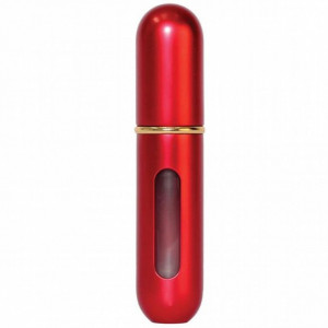 Sticluta reincarcabila cu atomizer Travel Classic 5 ml rosu
