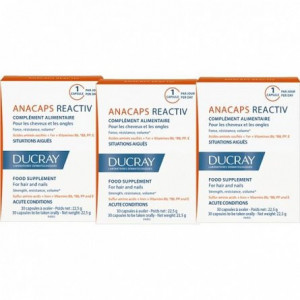 Supliment pentru par si unghii Anacaps Reactiv, Ducray - Img 2