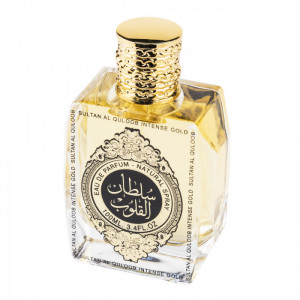 Suroori Sultan al Quloob Intense Gold Apa de Parfum, Unisex, 100ml - Img 3