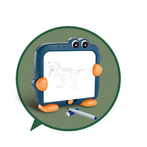 Tabla de Desen Magnetica cu Puzzle Dinozaur pentru Copii - Jucarii Educationale Montessori