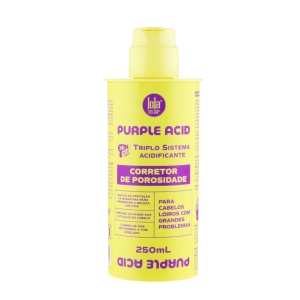 Tratament acidifiant cu pigment violet pentru par blond Purple, Lola Cosmetics