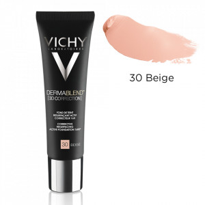 Vichy DermaBlend 3D Correction Fond de ten corector cu actiune de nivelare 16h SPF25, 30