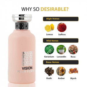Vision Pour Femme Nusuk, Apa de Parfum, Femei, 100ml - Img 3