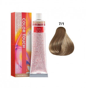 Vopsea de par semipermanenta Wella Professionals Color Touch 7/1