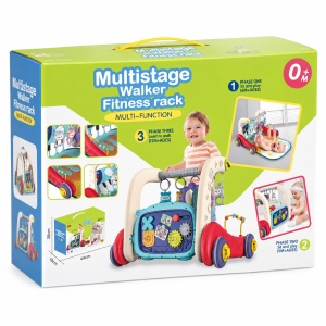 Antepremergator multifunctional pentru bebelusi, cu panou de activitati, 3 etape de utilizare, 0+ luni - Img 3
