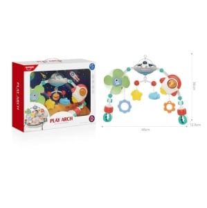Arcada pentru carucior sau patut, ajustabila si pliabila, multicolor, 0-36 luni