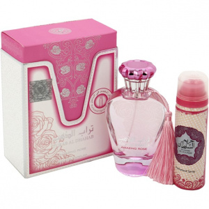 Ard al Zaafaran Turab Al Dhahab Amazing Rose Apa de Parfum, 100ml + Deodorant Spray, 100 ml